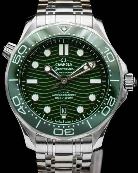 2025 Omega Seamaster Diver 300M "Seaweed" 42MM Green Dial Steel Bracelet (210.30.42.20.10.001)