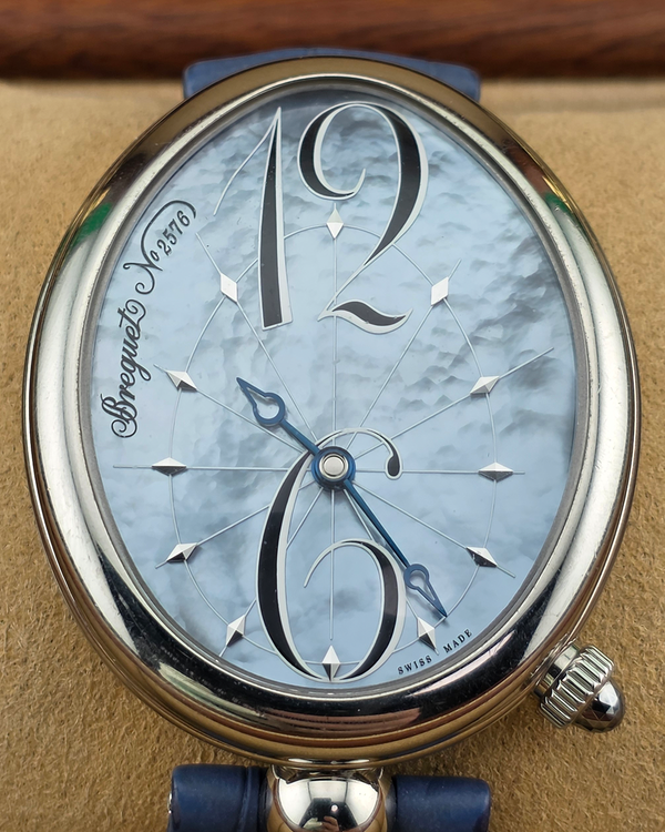 2019 Breguet Reine De Naples 35.5MM Mother of Pearl Dial Leather Strap (8967ST/V8/986)