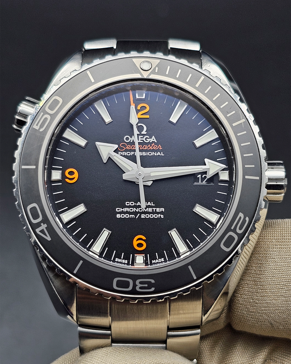 2018 Omega Seamaster Planet Ocean 600M 45.5MM Black Dial Steel Bracelet (232.30.46.21.01.003)