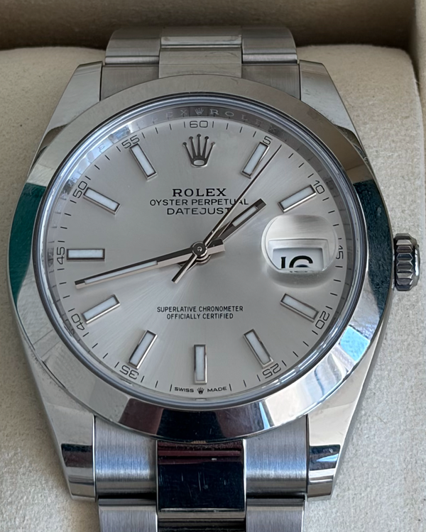 2025 Rolex Datejust 41MM Silver dial Oyster Bracelet (126300)