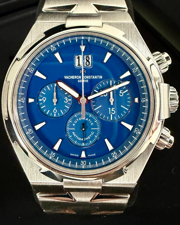 2021 Vacheron Constantin Overseas Chronograph 42MM Blue Dial Steel Bracelet (49150/B01A-9745)