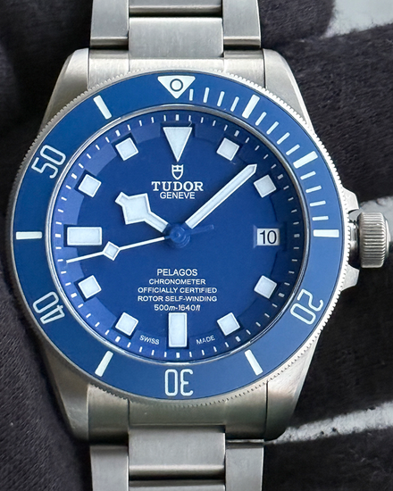 2023 Tudor Pelagos 42MM Blue Dial Titanium Bracelet (25600TB)