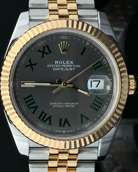 2021 Rolex Datejust "Wimbledon" 41MM Slate Dial Two-Tone Jubilee Bracelet (126333)