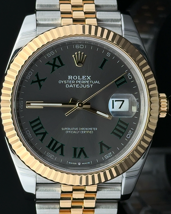 2021 Rolex Datejust "Wimbledon" 41MM Slate Dial Two-Tone Jubilee Bracelet (126333)