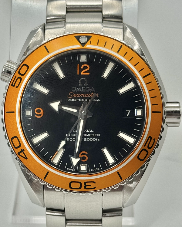2021 Omega Seamaster Planet Ocean 42MM Black Dial Steel Bracelet (232.30.42.21.01.002)