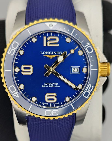 Longines HydroConquest 41MM Blue Dial Rubber Strap (L3.781.3.96.9)
