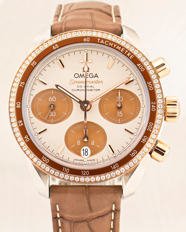 2025 Omega Speedmaster 38MM Brown Dial Leather Strap (324.28.38.50.02.002)