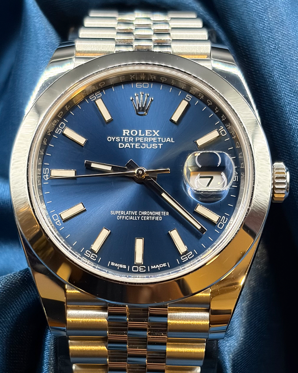 2019 Rolex Datejust 41MM Blue Dial Jubilee Bracelet (126300)