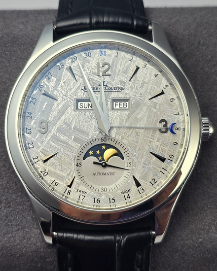 No Reserve - 2012 Jaeger-LeCoultre Master Calendar 39MM Meteorite Dial Aftermarket Leather Strap (Q1558421)
