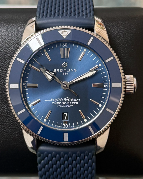 2023 Breitling Superocean Heritage 44MM Blue dial Rubber Strap (AB2030161C1A1)