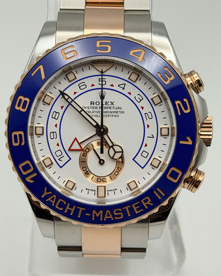 2022 Rolex Yacht-Master II 44MM White Dial Two-Tone Oyster Bracelet (116681)