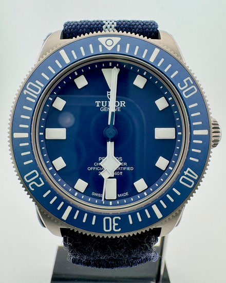 No Reserve - 2023 Tudor Pelagos FXD 42MM Blue Dial Textile Strap (25707B)