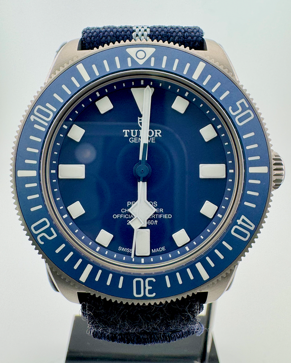 No Reserve - 2023 Tudor Pelagos FXD 42MM Blue Dial Textile Strap (25707B)
