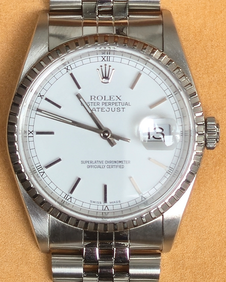 2000 Rolex Datejust 36MM Silver Dial Jubilee Bracelet (16220)