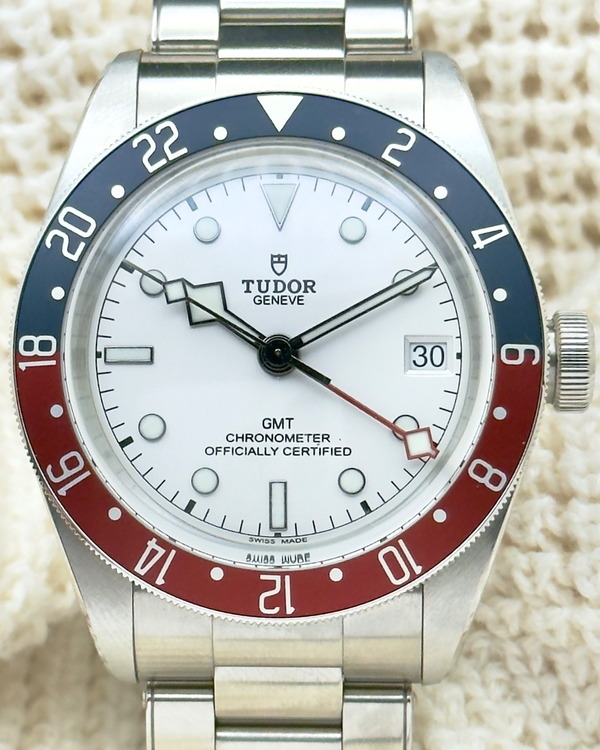 2025 Tudor Black Bay GMT "Pepsi" 41MM White Dial Steel Bracelet (79830RB)