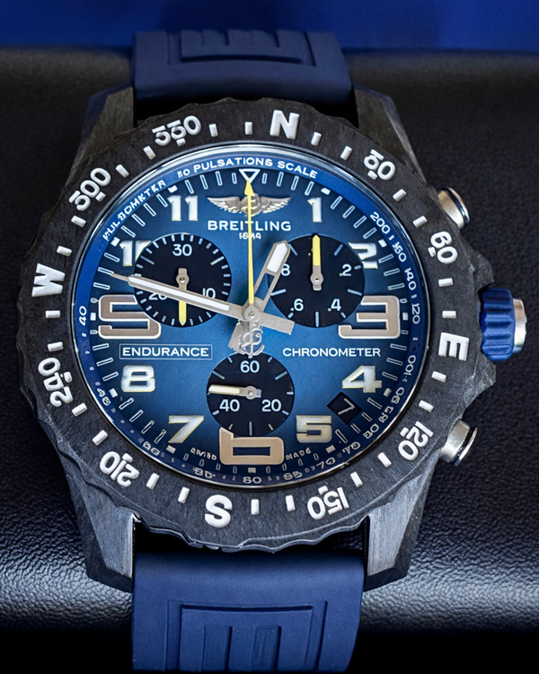 2024 Breitling Endurance Pro L.E. 44MM Quartz Blue Dial Rubber Strap (X82310)