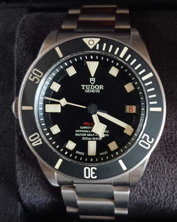 2018 Tudor Pelagos LHD 42MM Black Dial Titanium Bracelet (25610TNL)