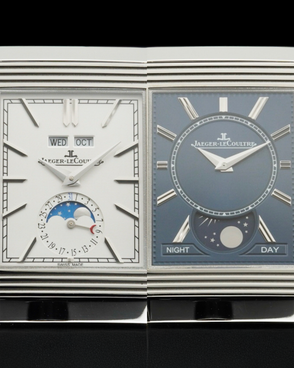 2024 Jaeger-LeCoultre Reverso Tribute Duoface Calendar 49.4MM Silver Dial Leather Strap (Q3918420)