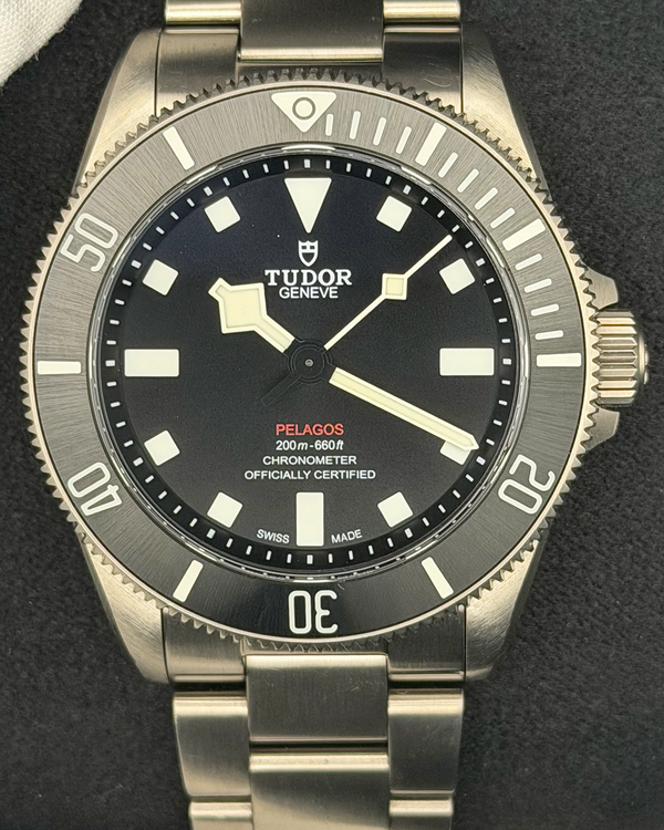 No Reserve - 2025 Tudor Pelagos 39MM Black Dial Titanium Bracelet (25407N)