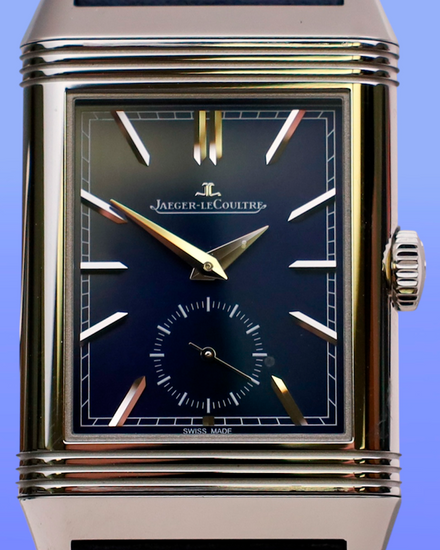 2026 Jaeger-LeCoultre Reverso Tribute Duoface Small Seconds 28.3MM Blue Dial Leather Strap (Q3988481)
