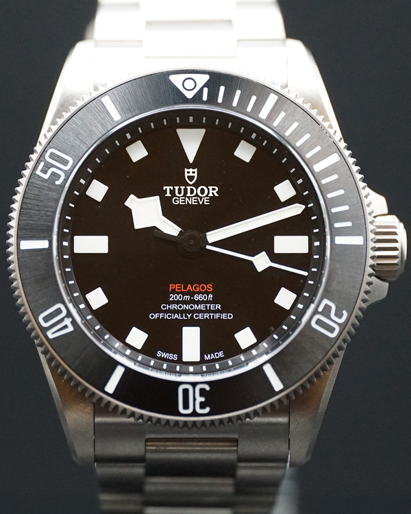 2025 Tudor Pelagos 39MM Black Dial Titanium Bracelet (25407N)