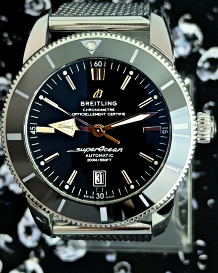 2023 Breitling Superocean Heritage II 46MM Black Dial Steel Bracelet (AB2020)