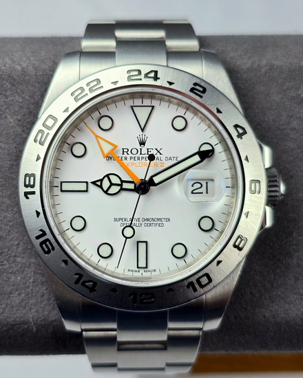 2017 Rolex Explorer II "Polar" 42MM White Dial Oyster Bracelet (216570)