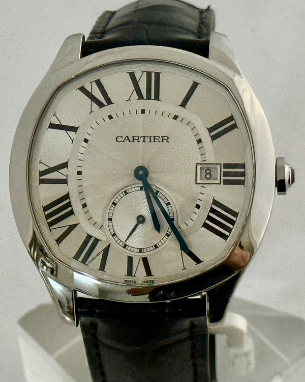 2017 Cartier Drive De Cartier 40MM Silver Dial Leather Strap (WSNM0004)