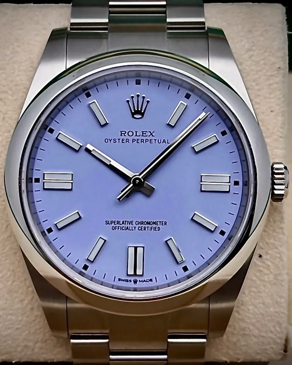 No Reserve - 2025 Rolex Oyster Perpetual 41MM Lavender Dial Oyster Bracelet (134300)