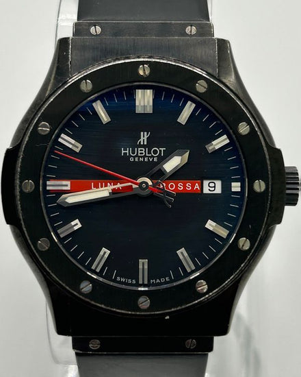 Hublot Classic Luna Rossa L.E. 41MM Black Dial Rubber Strap (B1915.11)