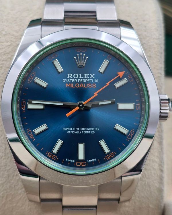 2021 Rolex Milgauss 40MM Blue Dial Oyster Bracelet (116400GV)