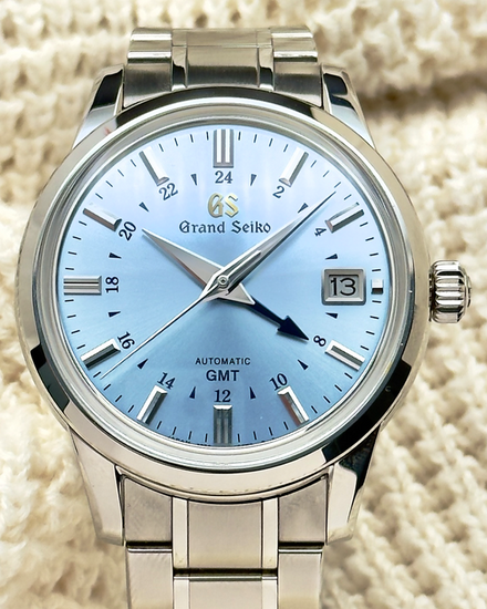 2024 Grand Seiko Elegance Collection GMT 25th Anniversary L .E. 39.5MM Blue Dial Steel Bracelet (SBGM253G)