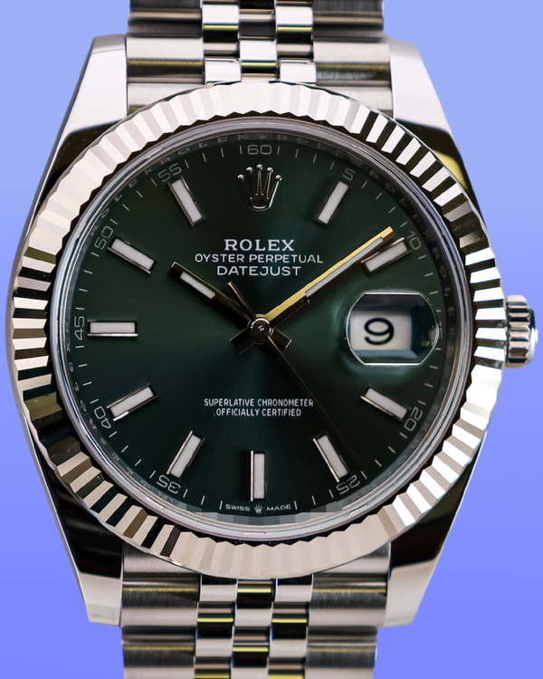 2026 Rolex Datejust 41MM Mint Green Dial Jubilee Bracelet (126334)