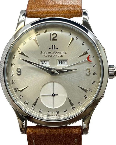 Jaeger-LeCoultre Master Control 37MM Silver Dial Aftermarket Leather Strap (140.8.87)