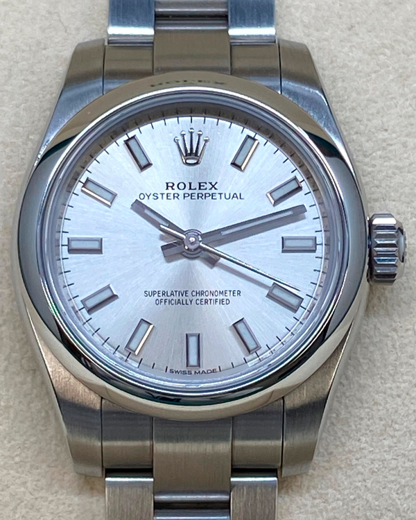Rolex Oyster Perpetual 26MM Silver Dial Oyster Bracelet (176200)