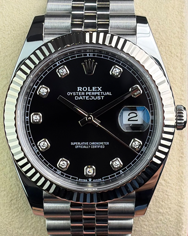 2023 Rolex Datejust 41MM Black Dial Jubilee Bracelet (126334)