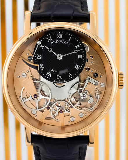 2019 Breguet Tradition 40MM Skeleton Dial Leather Srap (7057BR/R9/9W6)
