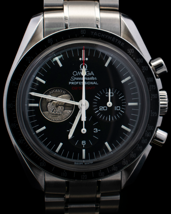 Omega Speedmaster Professional Moonwatch Apollo 11 40th Anniversary L. E. 42MM Black Steel Bracelet (311.30.42.30.01.002)