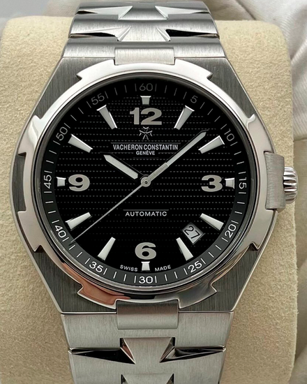 2011 Vacheron Constantin Overseas 42MM Black Dial Steel Bracelet (47040/B01A-9094)