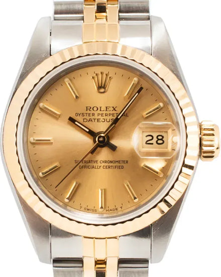 1988 Rolex Lady-Datejust 26MM Champagne Dial Two-Tone Jubilee Bracelet (69173)