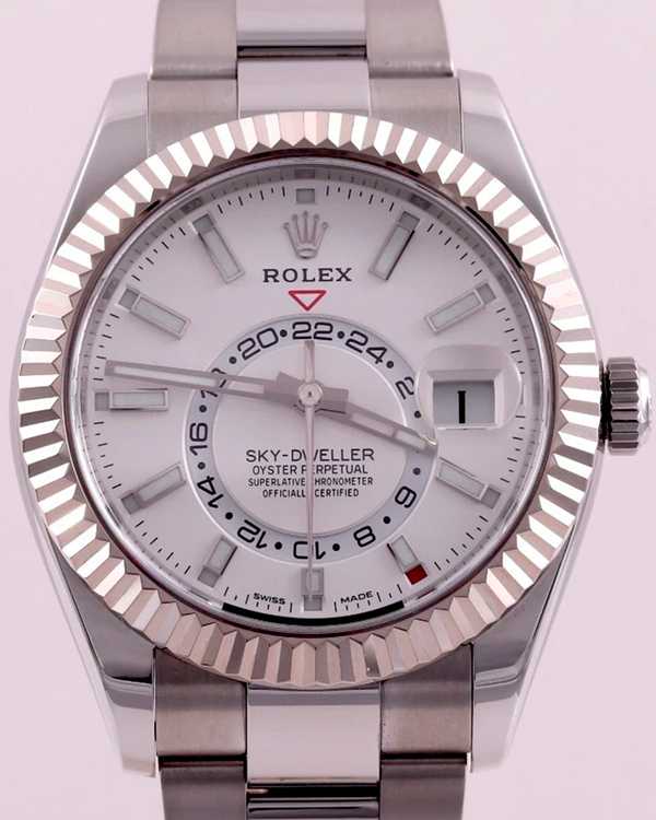 2021 Rolex Sky-Dweller 42MM White Dial Oyster Bracelet (326934)