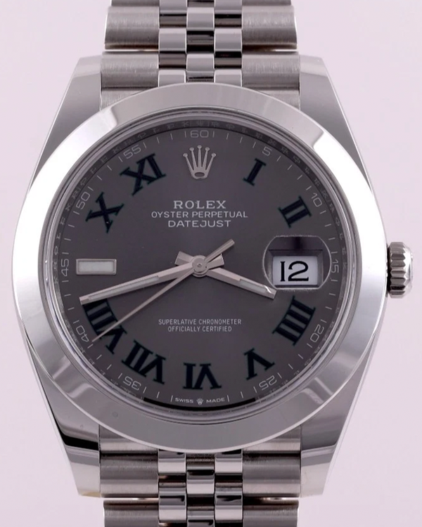 2023 Rolex Datejust "Wimbledon" 41MM Slate Dial Oyster Bracelet (126300)
