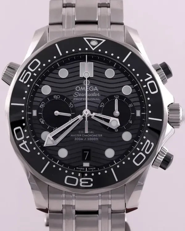 2025 Omega Seamaster Diver 300M 44MM Steel Black Dial Bracelet (210.30.44.51.01.001)