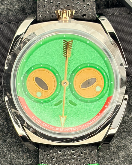 2025 Louis Erard X Konstantin Chaykin "Unfrogettable Green" L. E. 40MM Green Dial Leather Strap (85340AA01)