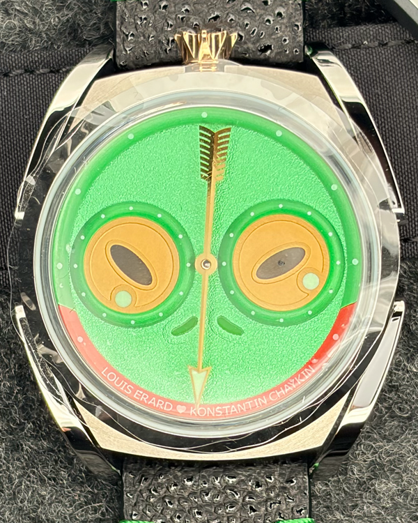 2025 Louis Erard X Konstantin Chaykin "Unfrogettable Green" L. E. 40MM Green Dial Leather Strap (85340AA01)