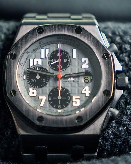 Audemars Piguet Royal Oak Offshore Chronograph 42MM Grey Dial Rubber Strap (26170ST)