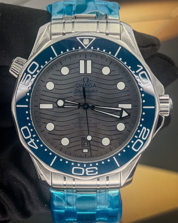 2025 Omega Seamaster Diver 300M 42MM Grey Dial Steel Bracelet (210.30.42.20.06.001)
