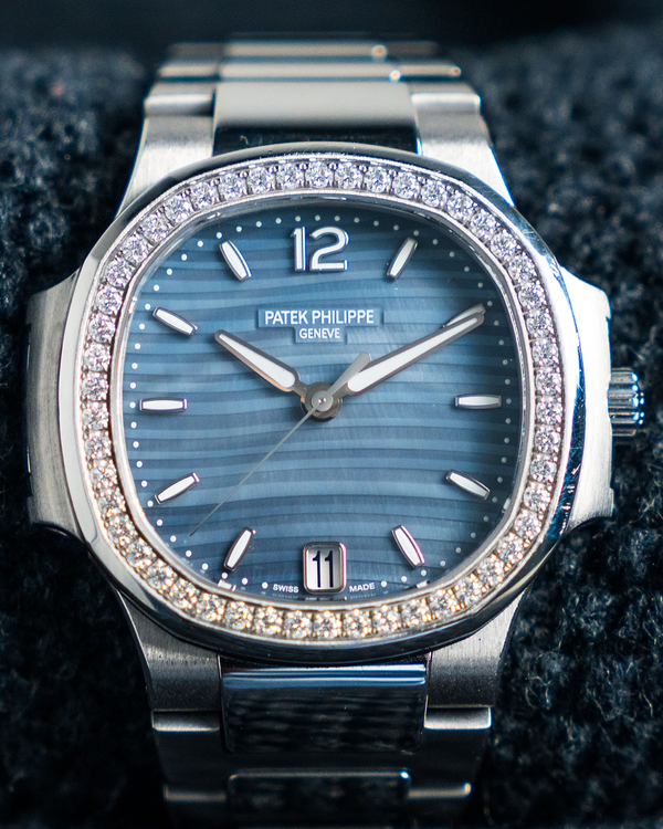 Patek Philippe Nautilus 33.6MM Blue Dial Steel Bracelet (7018/1A-010)