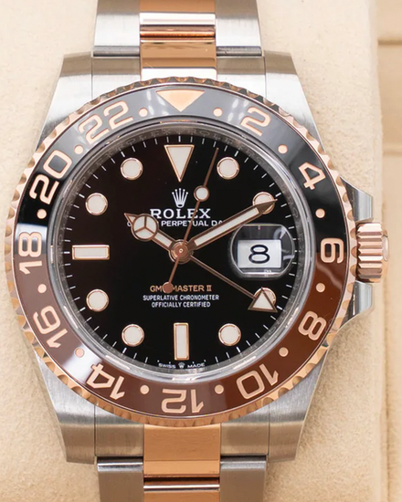 2020 Rolex GMT-Master II "Rootbeer" 40MM Black Dial Two-Tone Bracelet (126711CHNR)