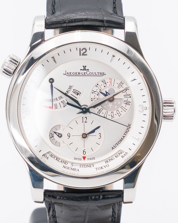 Jaeger-LeCoultre Master Geographic 42MM Silver Dial Leather Strap (Q1508420)